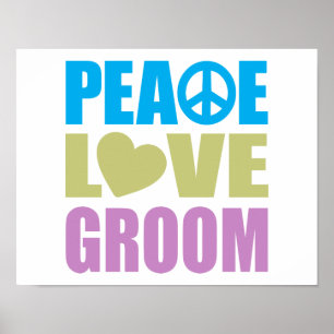 Poster Noivo do amor da paz