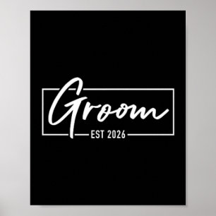Poster Noivo Est 2026 Casado Casamento Noivado Preparando