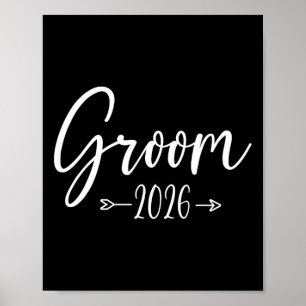 Poster Noivo Est 2026 Casado Festa de Noivado Casamento