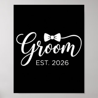 Poster Noivo Est 2026 Sr Marido Casado Festa de Casamento