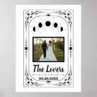 Noivos Amantes de Foto Personalizada Tarot Casamen
