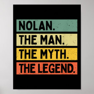 Poster Nolan O Homem O Mito A Lenda Personalizar Engraçad