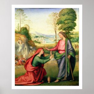 Poster Noli me Tangere, c.1508 (óleo na canvas)