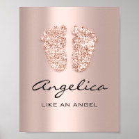 nome angelica significa novo Rosa de pés de bebê p