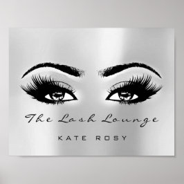 Poster Nome da Cinza de prata Makeup Artist Beauty Studio