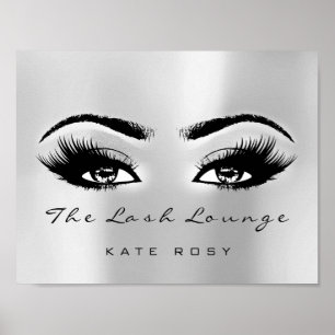 Poster Nome da Cinza de prata Makeup Artist Beauty Studio