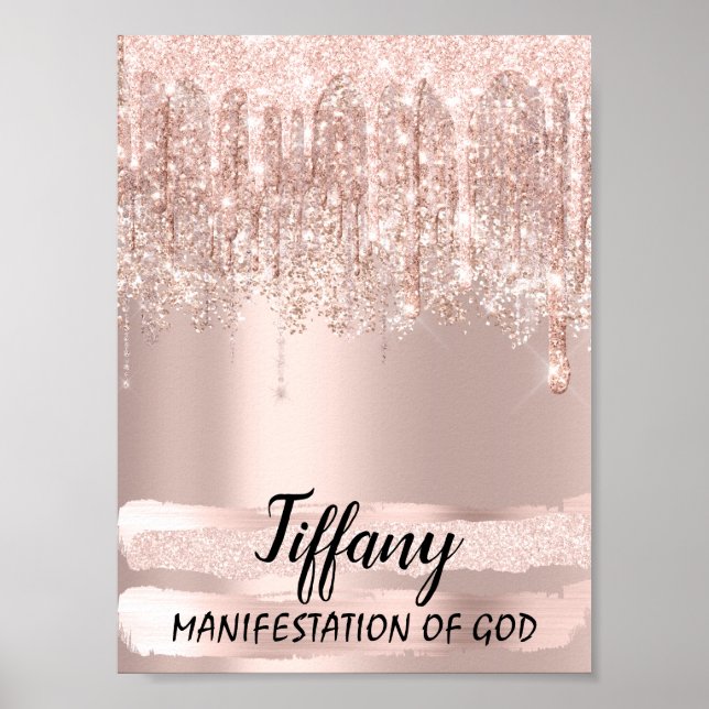 Poster Nome da Tiffany Significando Aniversário Gift16th  (Frente)