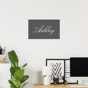 POSTER NOME DE BEBÊ FAMILIAR SIMPLES MODERNO ELEGANTE