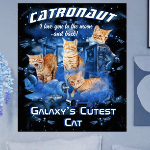 Poster Nome de Estimação Retro Moderno para Animais Fofos