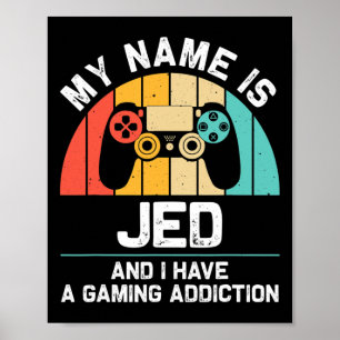 Poster Nome de presente Jed Personalizado Piada Geeks de