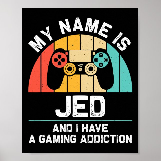 Poster Nome de presente Jed Personalizado Piada Geeks de  (Frente)