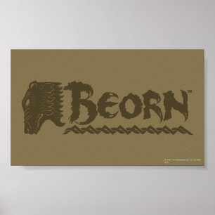 Pôster Nome do cabeçalho do urso BEORN™