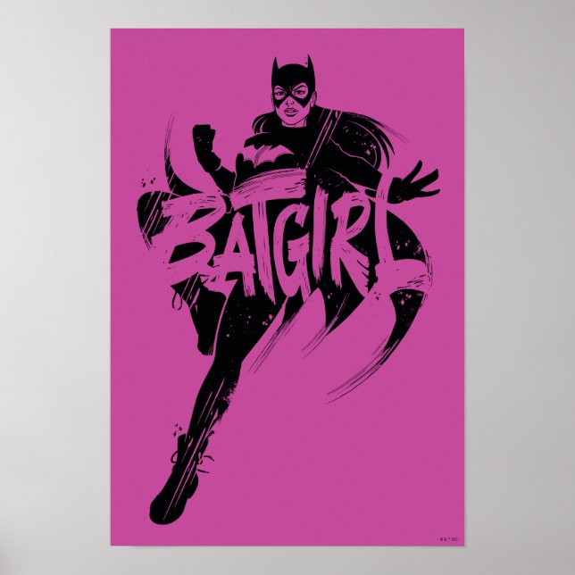 Poster Nome do Pincel de Tinta da Batgirl (Frente)