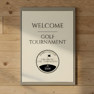 Poster Nome do Torneio da Associação de Clubes de Golfe B