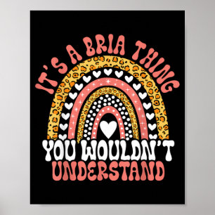 Poster Nome engraçado Bria Leopardo Citação engraçada de
