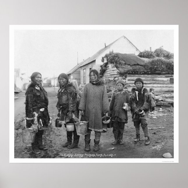 Pôster Nome Eskimo Berry Pickers 1916 (Frente)