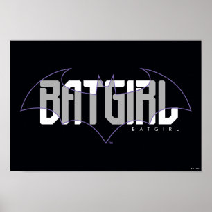Poster Nome Hi-Tech da Batgirl Gráfico