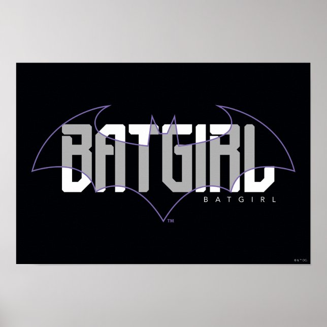 Poster Nome Hi-Tech da Batgirl Gráfico (Frente)