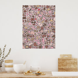 Poster Nome humor padrão mama neutro