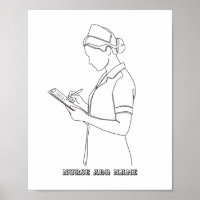 Nome Personalizado Arte de Linha de Prancheta de E