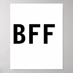Poster Nome personalizado da família de melhores amigos B