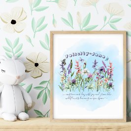 Pôster Nome Personalizado Dando Cotação Borboleta