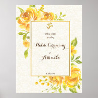 Nome personalizado das rosas amarelas Sinal de rec