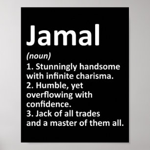 Poster Nome Personalizado de Definição de Jamal Funny Bir