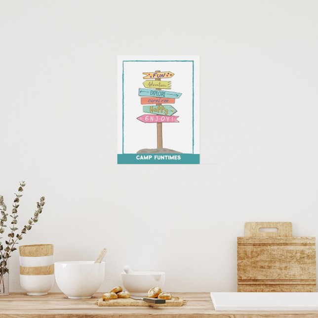 Poster Nome Personalizado de Sinais Divertidos (Cozinha)