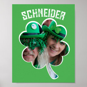 Poster Nome Personalizado Dia de São Patrício de fotos do