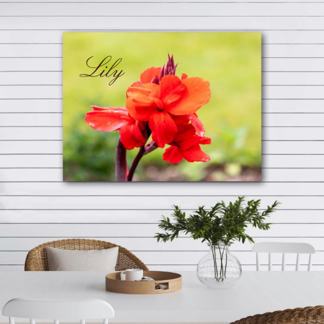 Poster Nome Personalizado do Red Lily (Criador carregado)