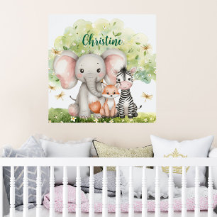 Poster Nome Personalizado Dragonfly Animal