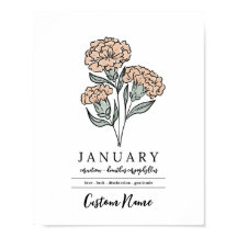 Nome Personalizado Jardim de Flores de Nascimento