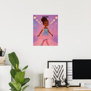 Poster Nome Personalizado Menina