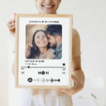 Poster Nome Personalizado Música Especial Tocador de Músi<br><div class="desc">Nome Personalizado Música Especial Tocador de Música Estilo Foto Poster para casais. Você pode personalizar esta placa de foto com seus nomes e foto e adicionar sua música especial com o nome do artista. Além disso, você pode substituir a barra de som da onda pelo código de imagem baixado para...</div>