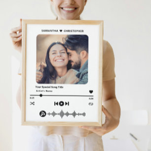 Poster Nome Personalizado Música Especial Tocador de Músi