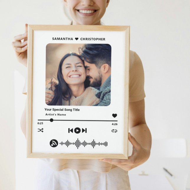 Poster Nome Personalizado Música Especial Tocador de Músi (Criador carregado)