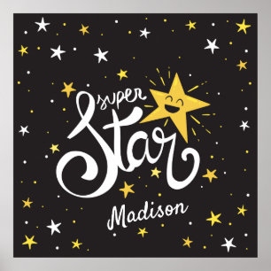 Poster Nome personalizado Superstar
