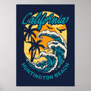 Poster Nome Personalizado / Texto Navegação na Califórnia