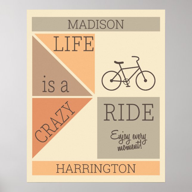 Poster Nome personalizado / Vida do texto é uma corrida l (Frente)