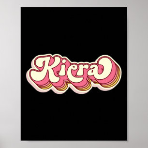 Poster Nome Próprio Personalizado Nome do Kiera Sobrenome