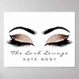 Pôster Nome rosa Makeup Artist Beauty Studio Lashes