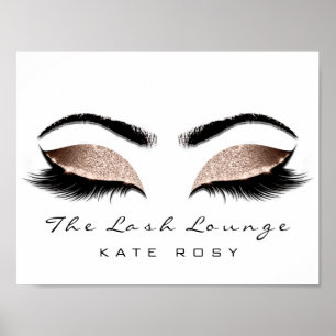 Pôster Nome rosa Makeup Artist Beauty Studio Lashes