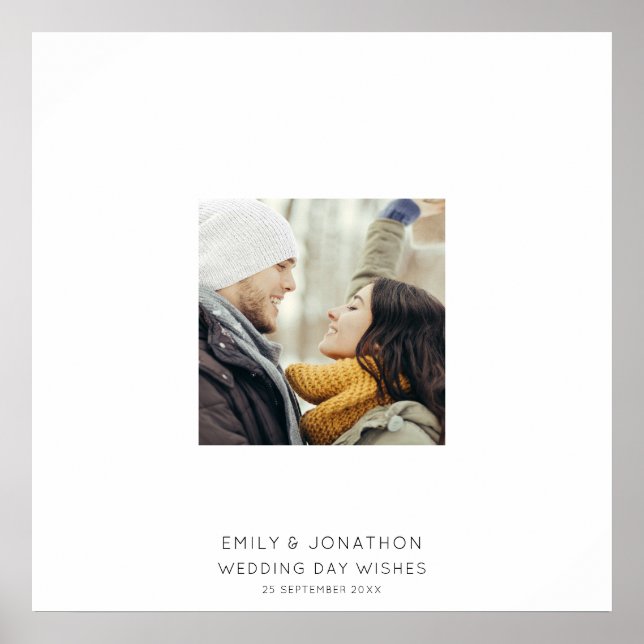 Poster Nomes de Casal de Fotografias Qualquer Assinatura  (Frente)