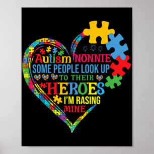 Poster Nonnie Raising Hero Dia de as mães Autism Nonnie F