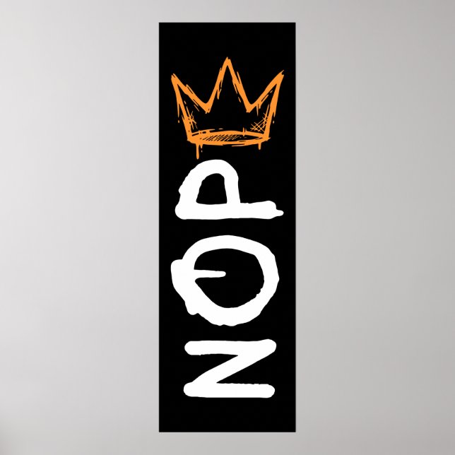 Poster Nope No Kings America Democracy Anti-Trump I (Frente)