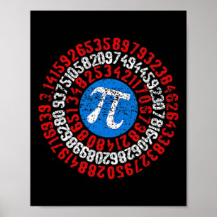 Poster Nope Pi Day Engraçado Professor de Máscara Engraça