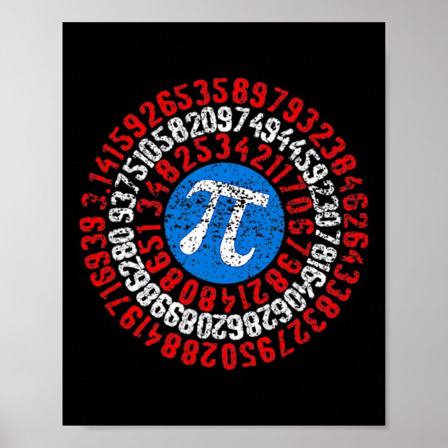 Poster Nope Pi Day Engraçado Professor de Máscara Engraça (Frente)