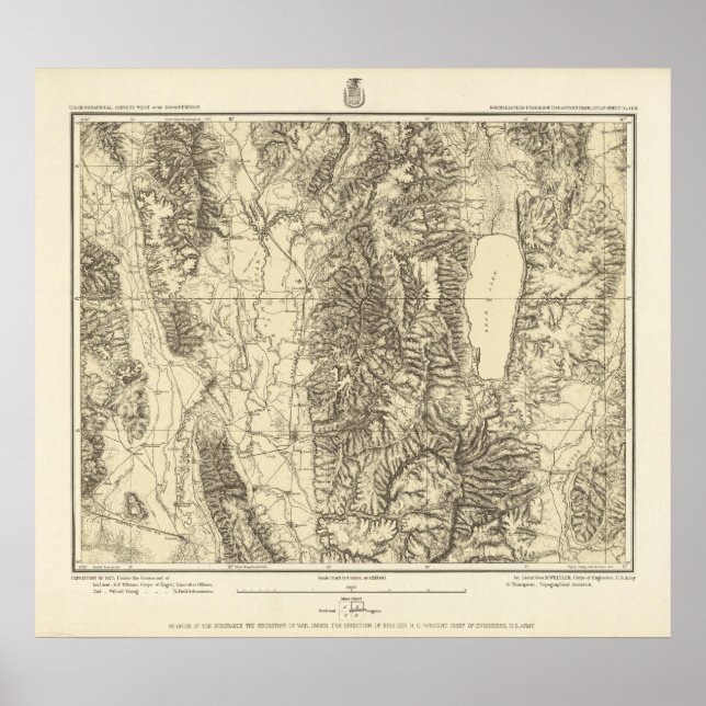Pôster Nordeste de Utah e Sudeste de Idaho (Frente)
