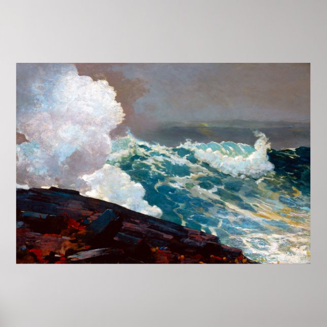 Poster Nordeste de Winslow Homer 1895 (Frente)